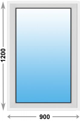 Алюминиевое окно Provedal глухое 900х1200 (ширина Х высота)  (900Х1200)
