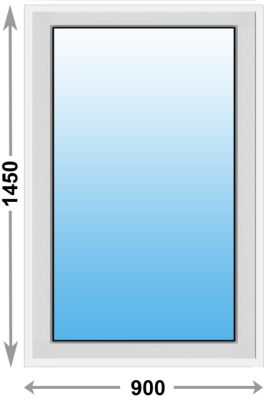 Алюминиевое окно Provedal глухое 900x1450 (ширина Х высота)  (900Х1450)