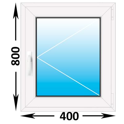 Пластиковое окно Melke одностворчатое 400x800 (ширина Х высота)  (400Х800)