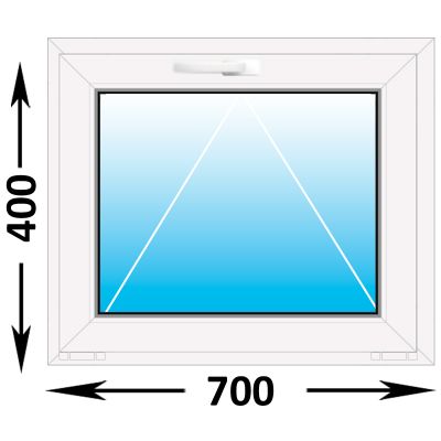 Пластиковое окно Melke фрамуга 700x400 (ширина Х высота)  (700Х400)