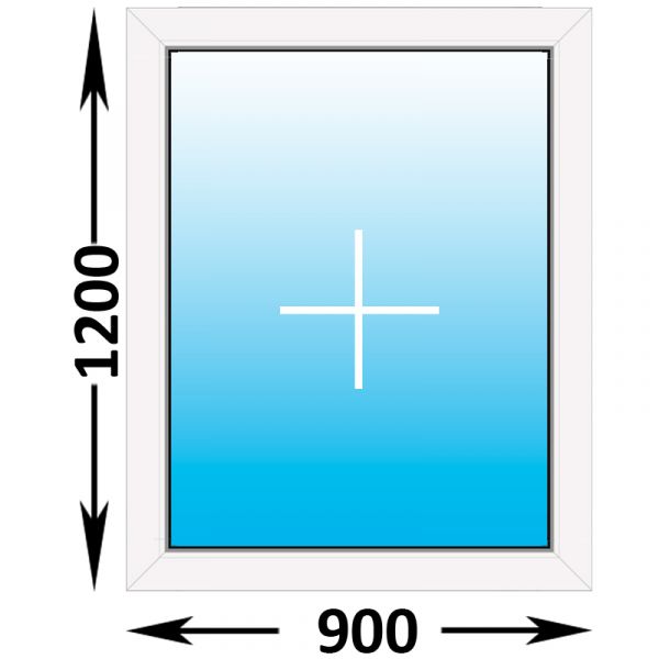 Пластиковое окно Melke глухое 900x1200 (ширина Х высота)  (900Х1200)