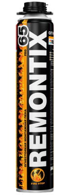 Монтажная профессиональная пена REMONTIX PRO 65 Fire Stop