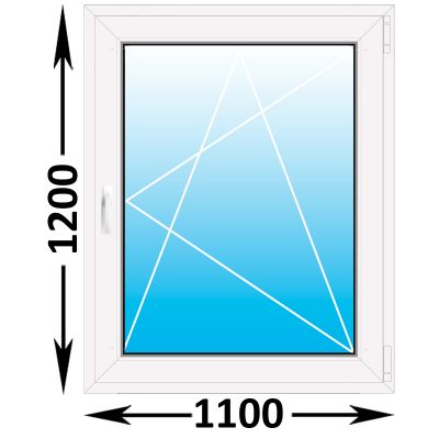 Пластиковое окно Veka WHS одностворчатое 1100x1200 (ширина Х высота)  (1100Х1200)