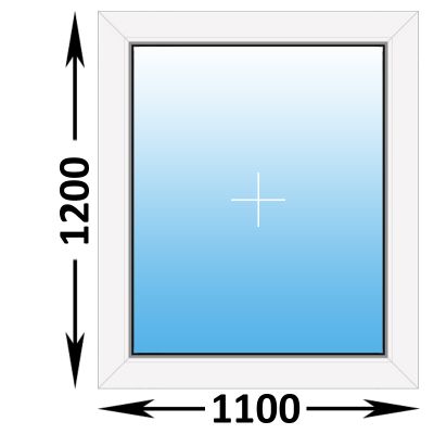 Пластиковое окно Veka WHS глухое 1100x1200 (ширина Х высота)  (1100Х1200)