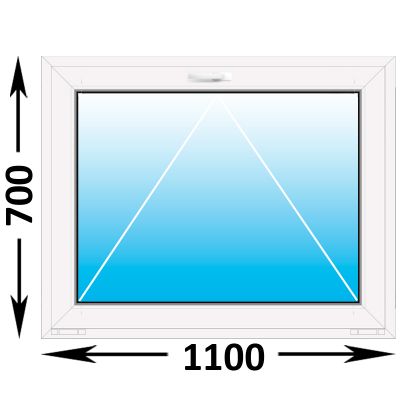Пластиковое окно Veka WHS фрамуга 1100x700 (ширина Х высота)  (1100Х700)