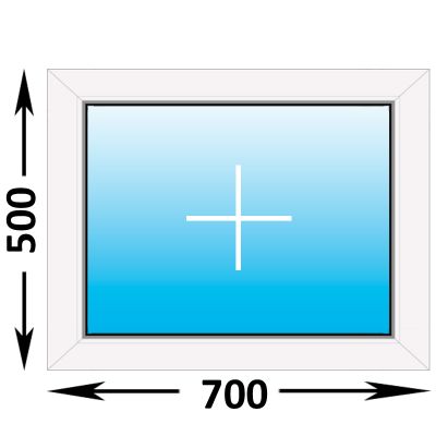 Пластиковое окно Veka WHS глухое 700x500 (ширина Х высота)  (700Х500)