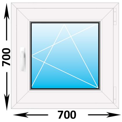 Пластиковое окно Veka WHS одностворчатое 700x700 (ширина Х высота)  (700Х700)