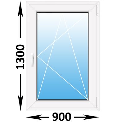 Пластиковое окно Veka WHS одностворчатое 900x1300 (ширина Х высота)  (900Х1300)