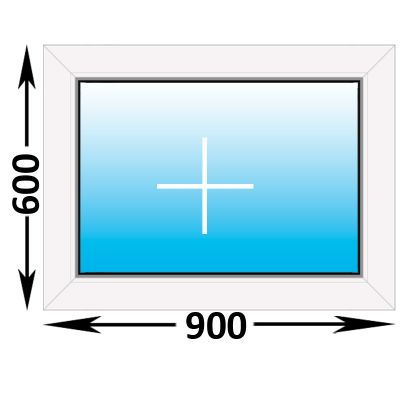 Пластиковое окно Veka WHS глухое 900x600 (ширина Х высота)  (900Х600)