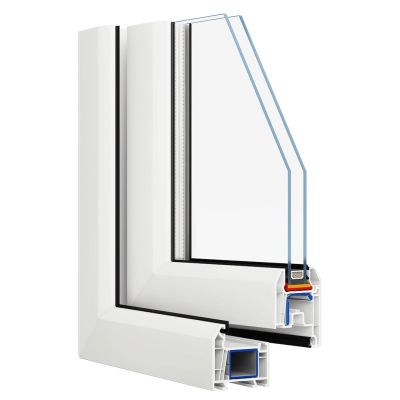 Пластиковое окно Veka WHS глухое 800x400 (ширина Х высота)  (800Х400)